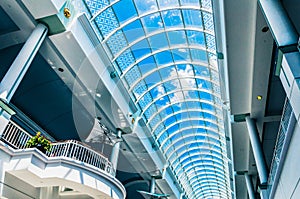 Balconies and the ceiling of Towson Town Center photo