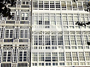 Balconies in La Coruna