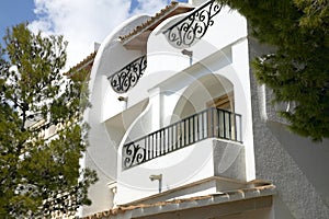 Balconies of Mediterranean Residential building