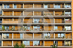 Balconies of a modern building