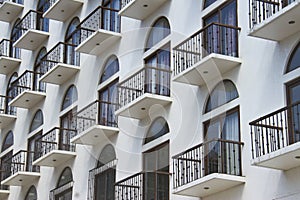 Balconies of a modern building