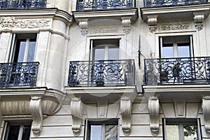 Balconies of the old house