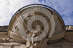 Balcony with amazing face