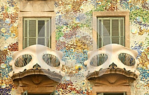 Balcony of Casa Batllo in Barcelona