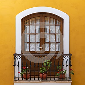 Balcony with Flowers, Sucre, Bolivia