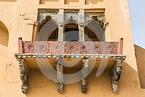 Balcony at Fort Abmer. The fortified residence of Raja Man Singha