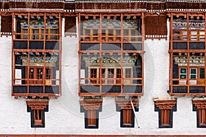 Balcony of Hemis Monastery Tibet Buddhsim Temple in Leh Ladakh