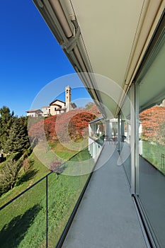 Balcony of a modern house