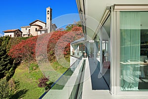 Balcony of a modern house