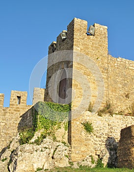 Balcony of the Obidos Castle, in Portugal photo