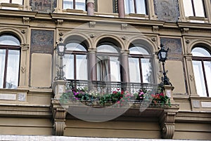 Balcony on the old house, Vienna