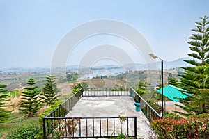 Balcony overlooking the valley