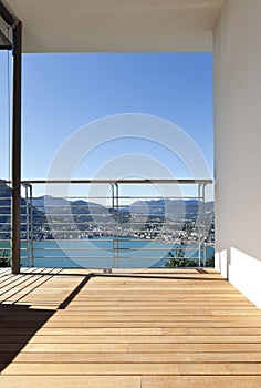 Balcony with panoramic view