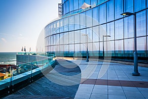 Balcony at Revel Casino Hotel in Atlantic City, New Jersey.