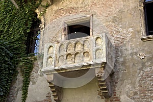 The balcony of Romeo and Juliet in Verona