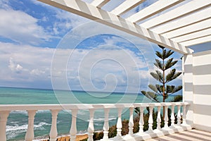 Balcony with the sea view