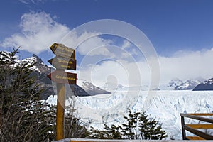 Balcony system at Perito Moreno Glacier, Los Glaciares National photo