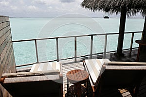 Balcony With Tropical Seascape