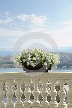 Balcony with vacation atmosphere