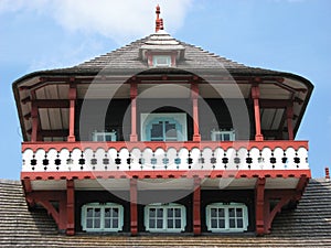 Balcony of  wooden house - Dusan Jurkovic