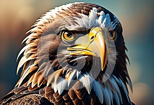 Bald Eagle Close-up Portrait