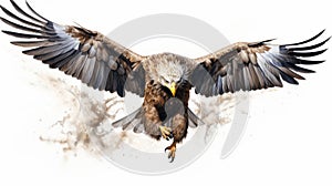 Bald Eagle Flying Illustration In Grzegorz Domaradzki Style photo