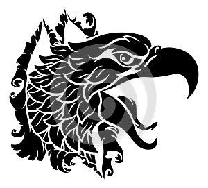 Eagle Hawk Face Head Ripping Tearing Background