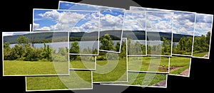 Bald Eagle State Park stack of prints panorama