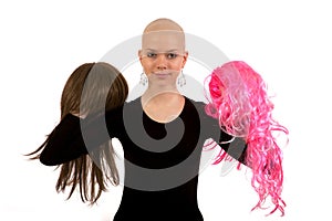 Bald girl