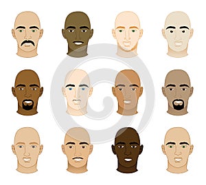 Bald Men Faces