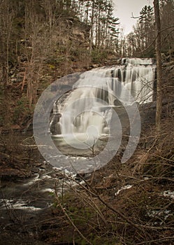 Bald River Falls, a stop along the Cherohala Skyway, Tennessee
