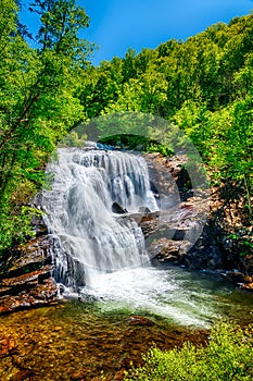 Bald River Falls in Tennessee Smoky Mountains