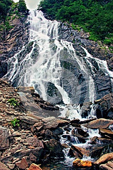 Balea cascade in the Carpathians