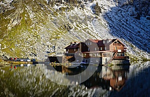 Balea Lake mountain hut