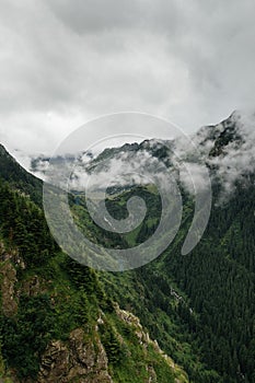 Balea Waterfall from Transfagarasan Road in Romania, DN7C Greatest driving road