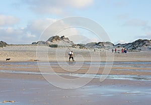 Baleal Beach at the end of a summer day in Peniche, Portugal