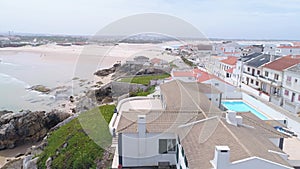 Baleal Portugal architecture aerial 4k