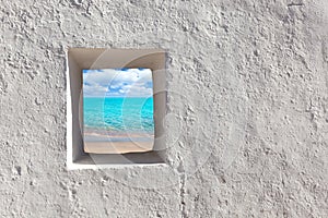 Balearic islands idyllic turquoise beach photo