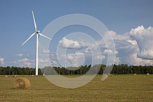 Bales and Wind Turbines, Ontario