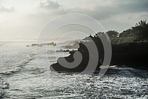 Bali coast during the evening