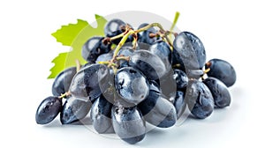 Bali Grapes: A Delightful Close-up Depicting Exquisite Anggur Bali on a Serene White Background