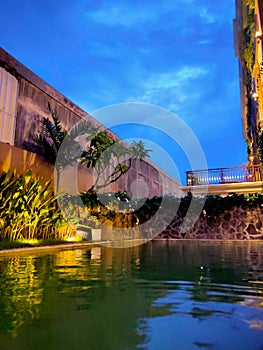 Bali hotel and resort pool view