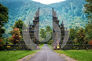 Bali, Indonesia, Architectural Landmark Temple Gates in Northern Bali