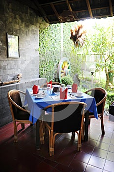 Bali style restaurant