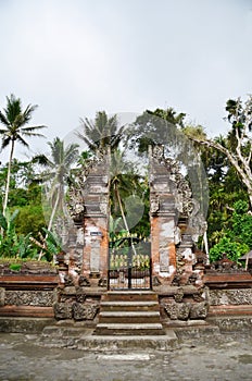 Bali temple gate - Pura Tirta Empul photo