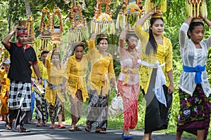 Balinese Ceremonial Procession