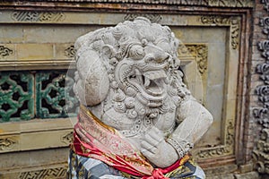 Balinese Demon statue dressed in a sarong