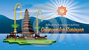 Balinese Hindu Holiday Greeting Card Rahajeng Nyanggra Rahina Galungan Lan Kuningan Means Happy Galungan And Kuningan