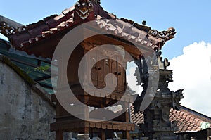 Balinese Shrines As A Place Of Worship Of God And Ancestors At Home photo