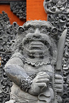 Balinese statue front view